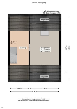 Floorplan - Ratelaarweg 9, 9753 BD Haren Gn